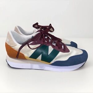 New Balance® Men's 9.5 D Classics 237v1 Sneakers in Beige/Nightwatch Green